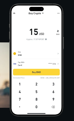 binance app 交易界面截图