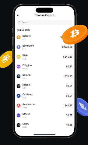binance app 钱包资产界面截图